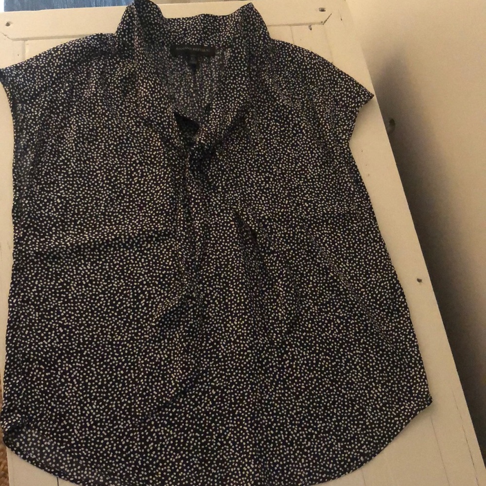 Banana Republic navy satin top